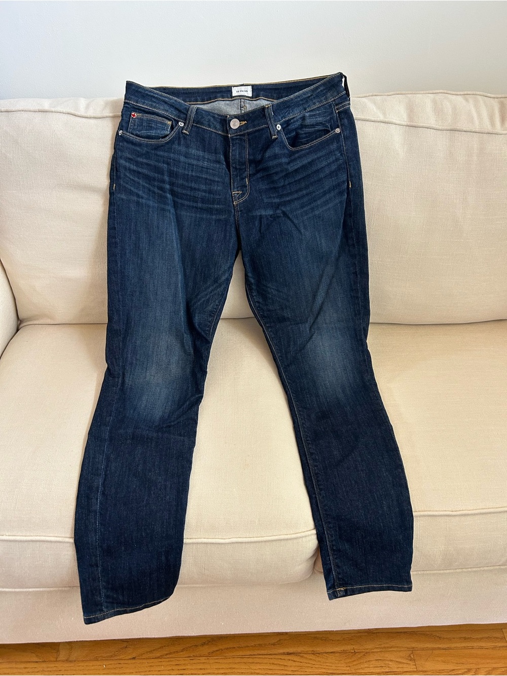 Hudson Women's Dark Blue Slim Straight Jeans Krista size 32